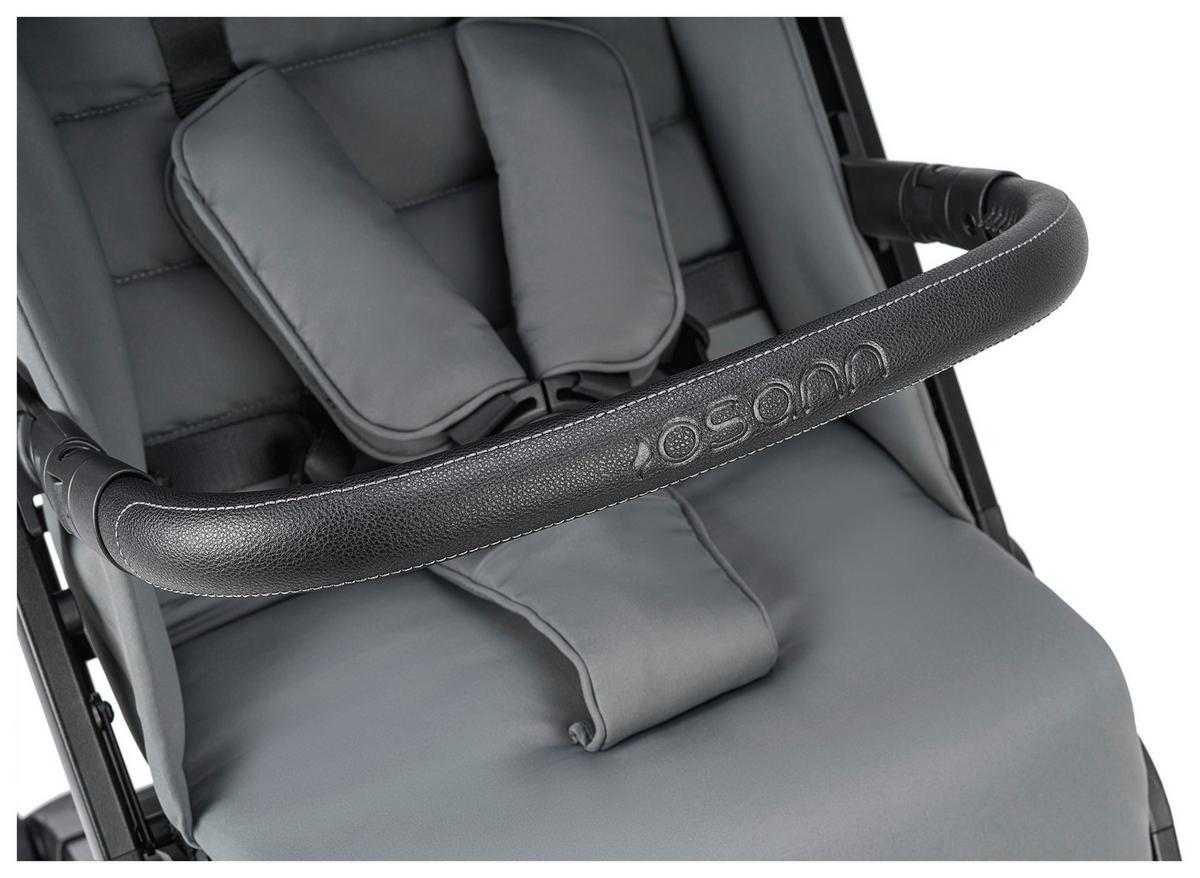 Buggy Boogy 2 Stone Grau, B/H/T: 51x105x84,5 - Dunkelgrau/Schwarz, Basics, Textil/Metall (51/105/84,5cm) - Osann