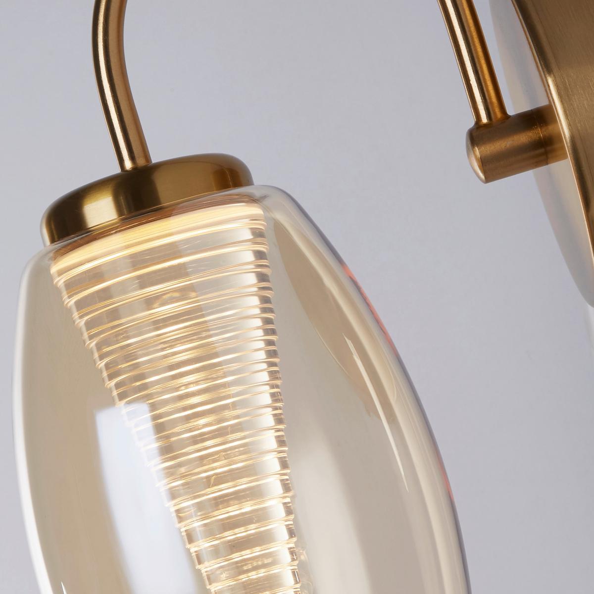 LED-Wandleuchte 97292-1cp Cyclone - Chromfarben, Design, Glas/Metall (11.5/20/26.5cm)