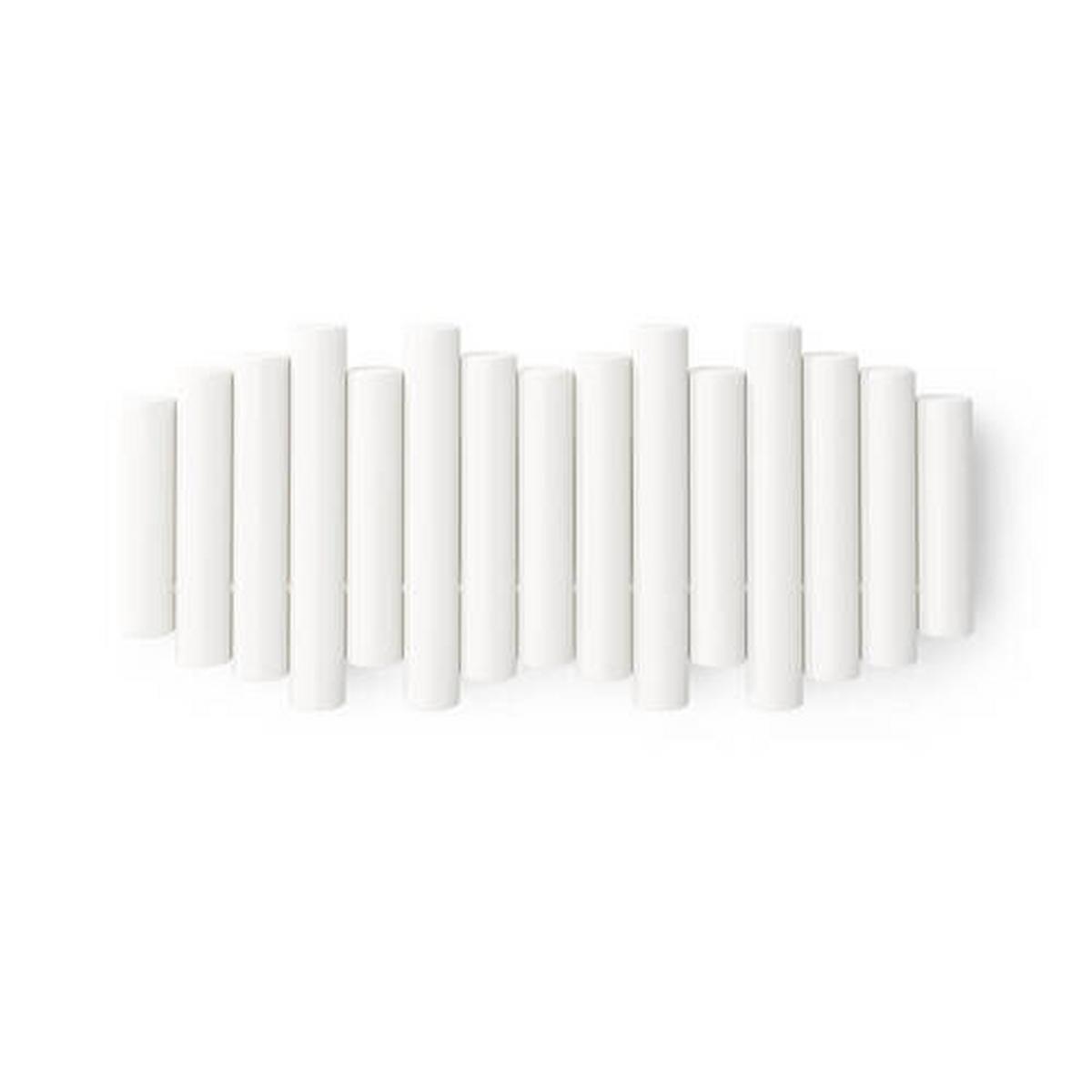 NÁSTENNÝ VEŠIAK PICKET - biela, Konventionell, kov/drevo (40/5/18cm) - Umbra