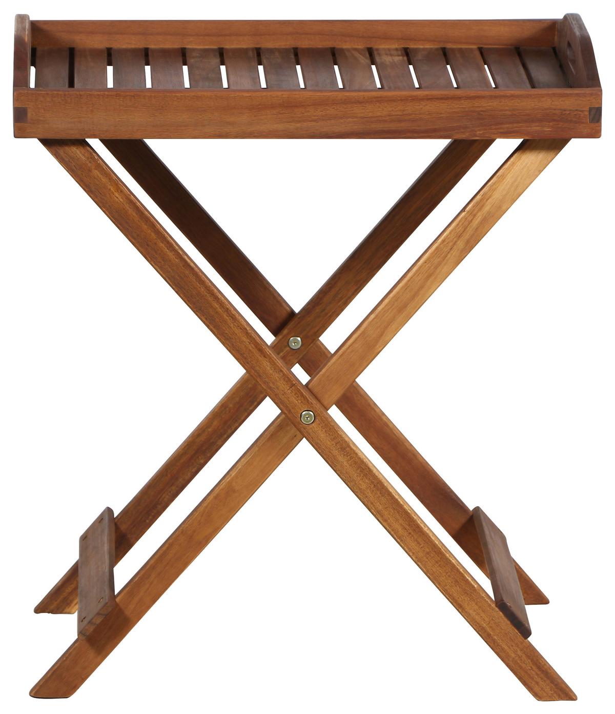 Gartentisch Klappbar Akazienholz L 60 Cm - Akaziefarben, MODERN, Holz (60/40,5/66,5cm) - Siena Garden