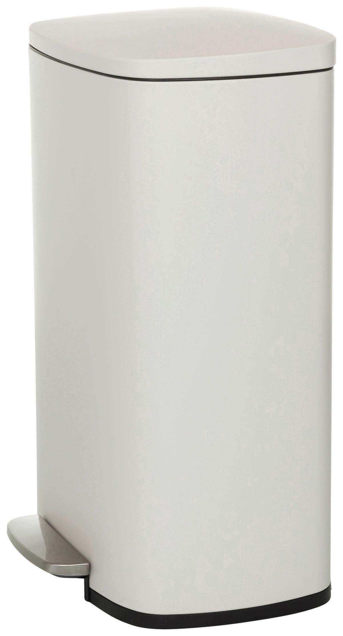 Abfallsammler Clean Xv Schwarz B: 30 cm - Beige/Schwarz, MODERN, Kunststoff/Metall (30/64/42,5cm) - MID.YOU