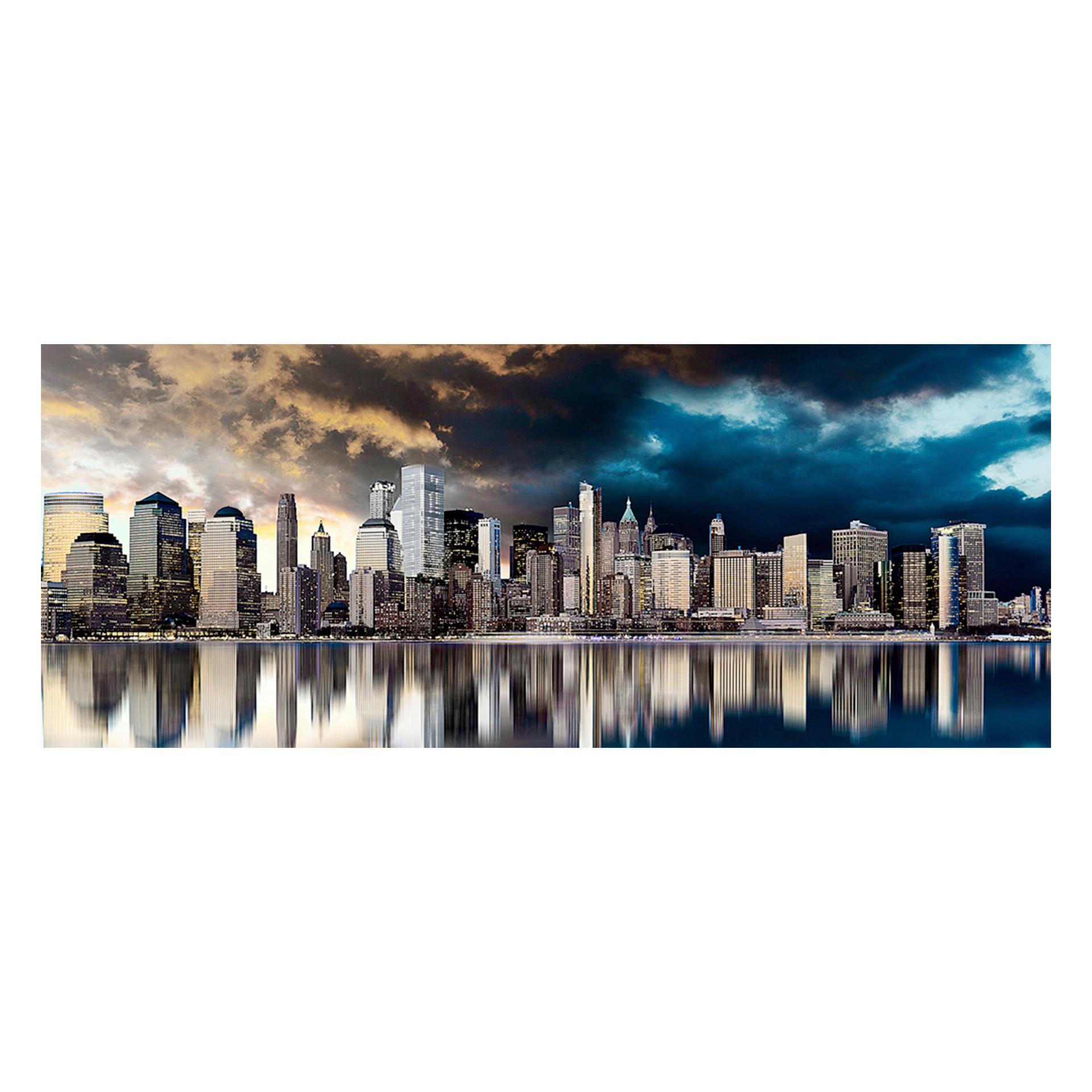 OBRAZ NA PLÁTNE GOLD CITY - viacfarebná, Basics, drevo/textil (150/60cm)