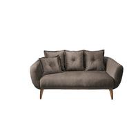 2,5-Sitzer Baggio Braun B: 196 cm - Buchefarben/Braun, MODERN, Textil (196/94/103cm) - Livetastic