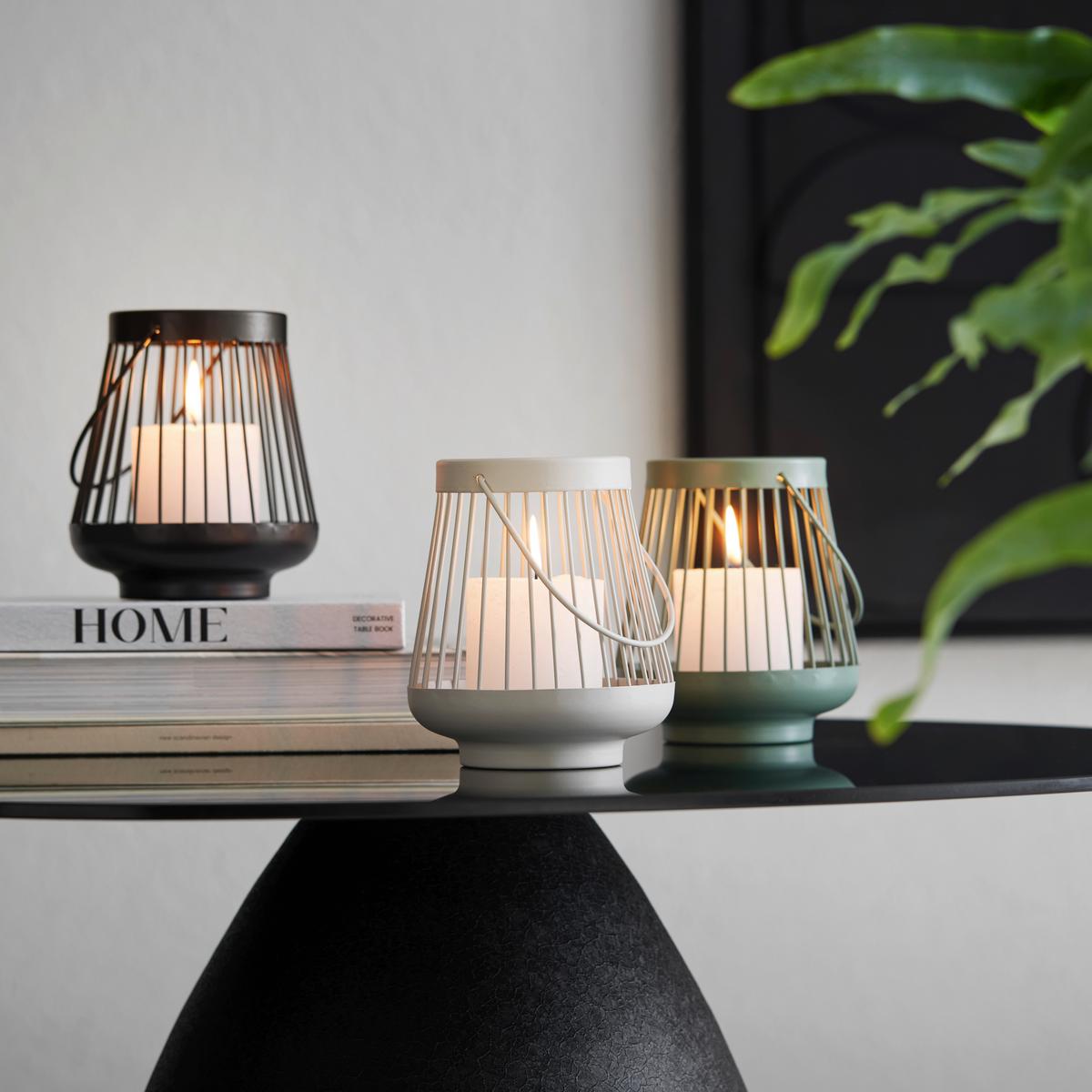 lampáš Š/V/H: 13/15,5 CM - čierna/sivá, Modern, kov (13/15,5cm) - Mömax