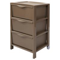 Allzweckwagen Futura Mit 3 Fächern Kunststoff B: 39,5 cm - Mokka, Basics, Kunststoff (38/39,5/57cm)