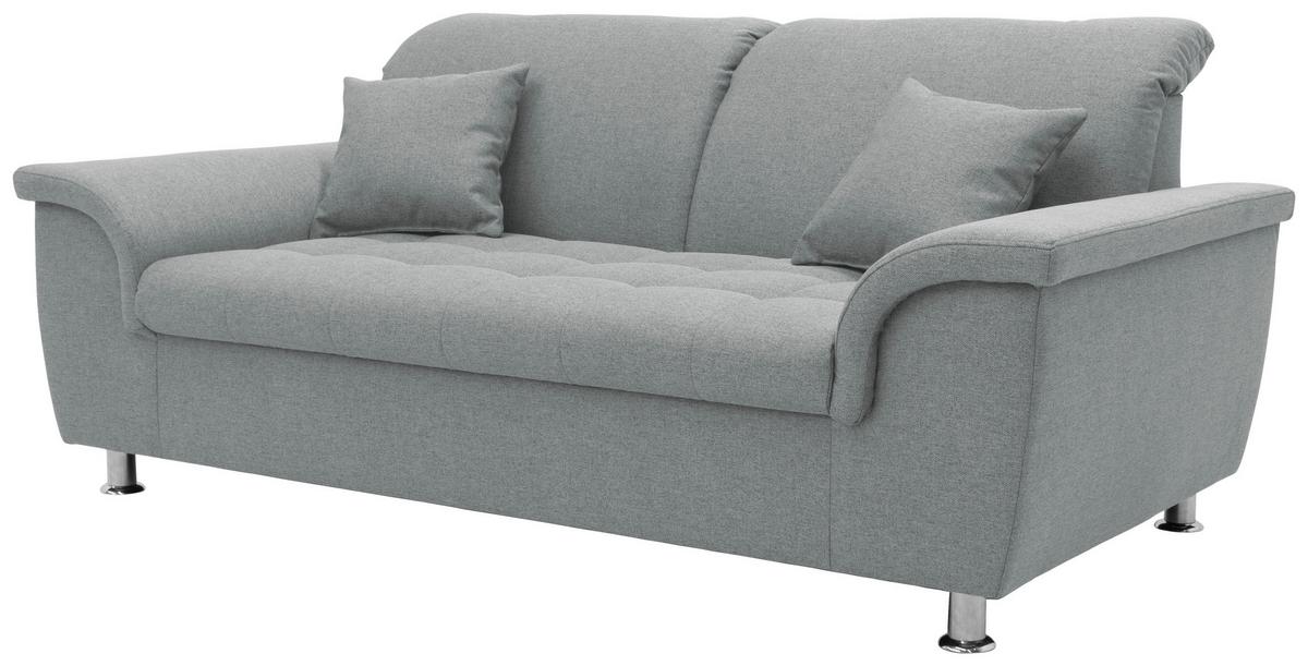 2-sitzer-sofa Franzi Armlehnen Mintgrün Webstoff - Chromfarben/Mintgrün, KONVENTIONELL, Textil (190/81/97cm) - MID.YOU