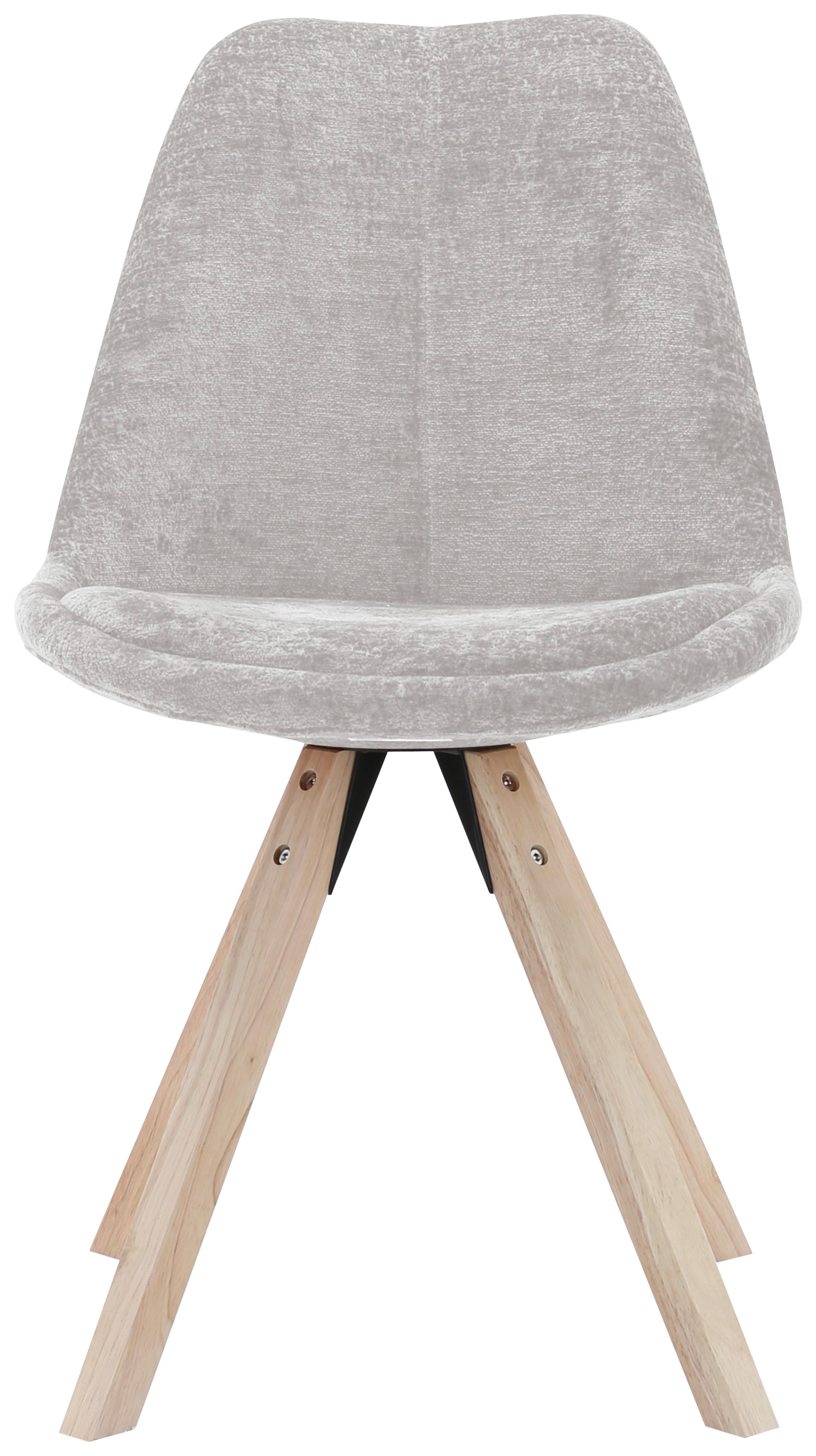 Židle Lilly 2 béžová látka - přírodní barvy/béžová, Moderní, dřevo/textil (49/85/57cm) - Mömax