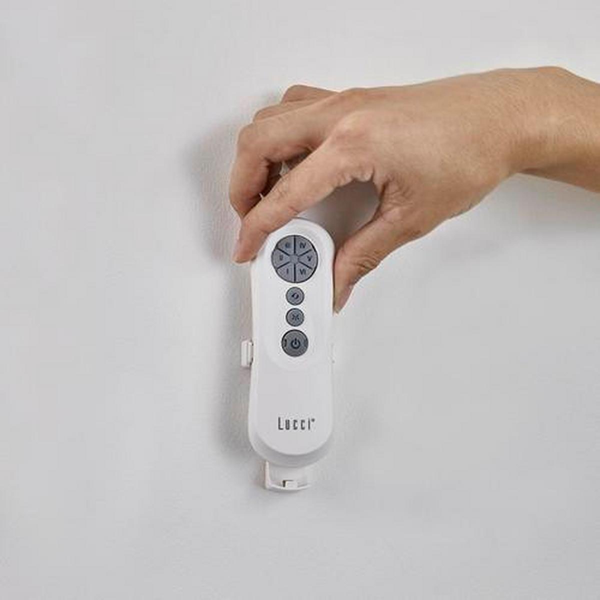 Deckenventilator Whitehaven Weiß 3-Flügel, Geräuscharm - Weiß, Basics, Kunststoff (142/27cm)