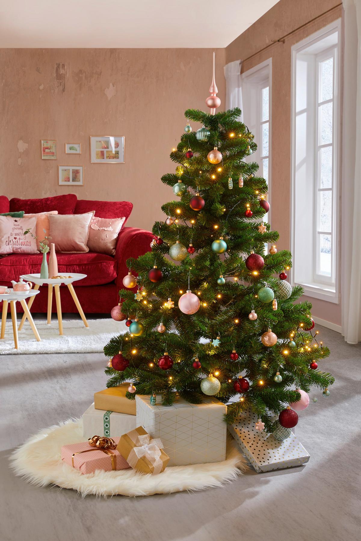 vánoční stromeček Výška: 155 cm - zelená, kov/plast (91/155cm)