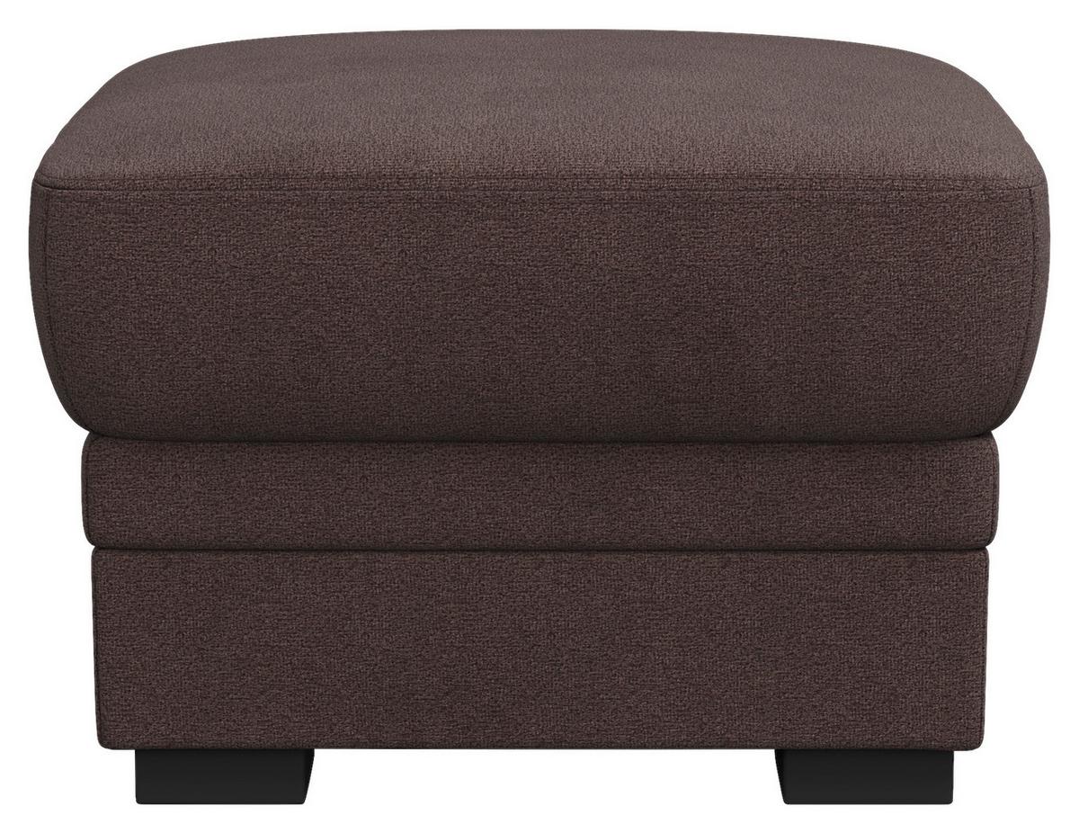 Hocker Marcus Braun B: 68 cm - Schwarz/Braun, Basics, Textil (68/45/68cm) - MID.YOU