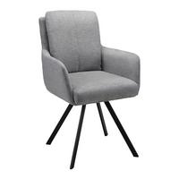 ŽIDLE S PODRUČKAMI MARIE - šedá/černá, Moderní, kov/dřevo (60/95,5/65cm) - Bessagi Home
