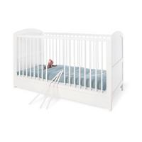 Gitterbett 110025 Laura - Weiß, Trend, Holzwerkstoff (145/75/90cm) - Pinolino