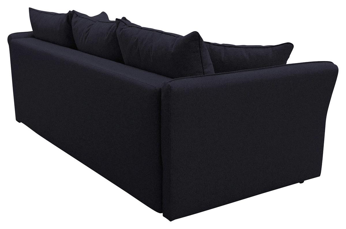 2-sitzer-sofa Mit Schlaffunkt. Modi Und Bettkasten Schwarz - Silberfarben/Schwarz, Design, Textil (235/83/106cm) - MID.YOU