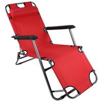 Gartenliege Maltosa Metall Maltosa - Rot, MODERN, Kunststoff/Textil (60/27/153cm) - Ambia Garden