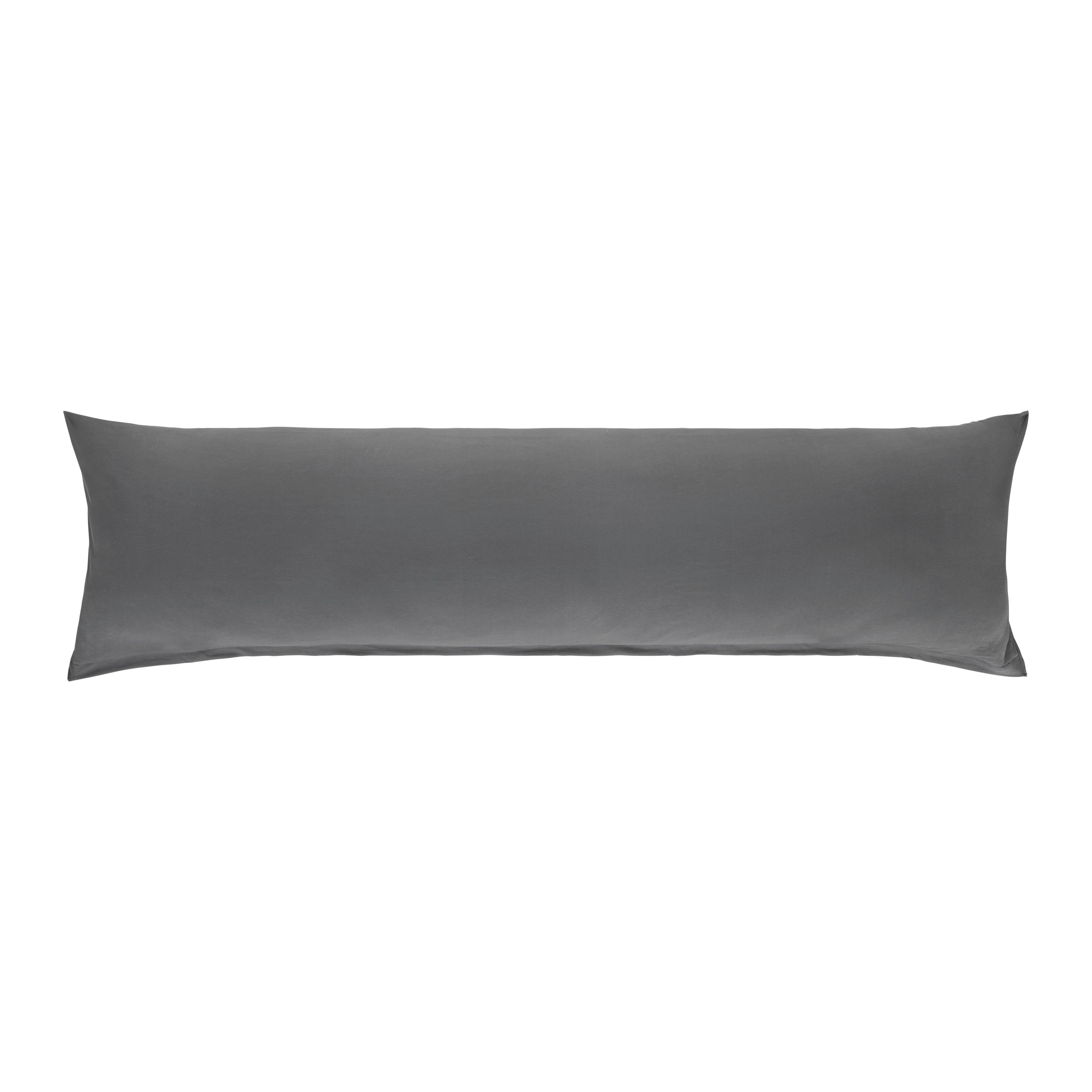Seitenschläferkissenbezug Vicky - Grau, KONVENTIONELL, Textil (40/140cm) - Ele