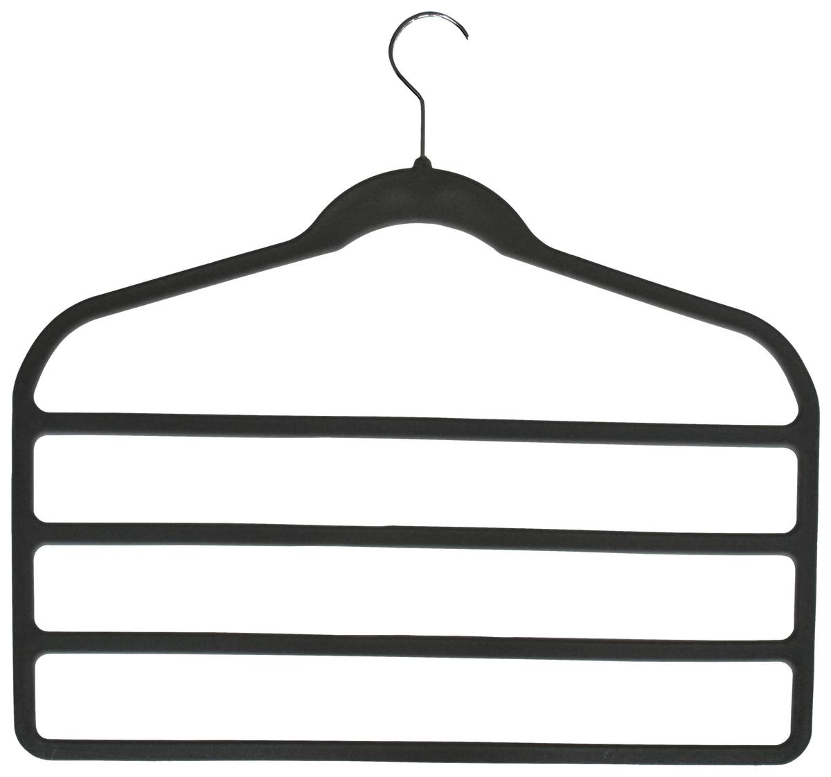 RAMÍNKO NA KALHOTY VELVET - šedá, Moderní, kov/textil (45/42,5/0,5cm) - Modern Living