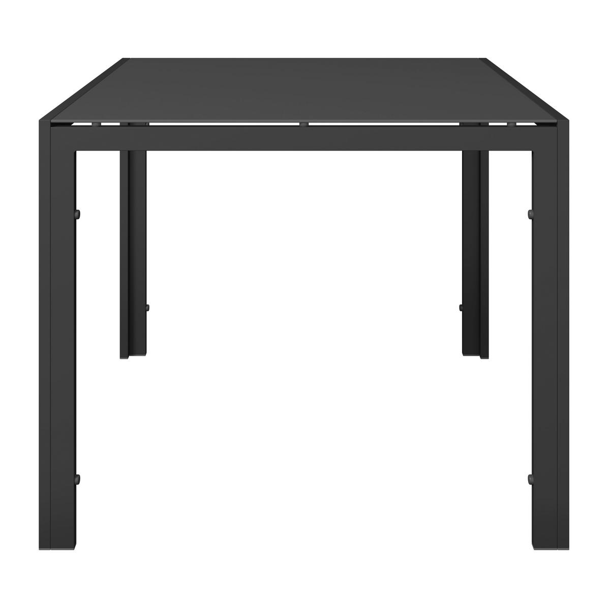 Gartenset Barcelona - Dunkelgrau, MODERN, Glas/Textil - Beldano