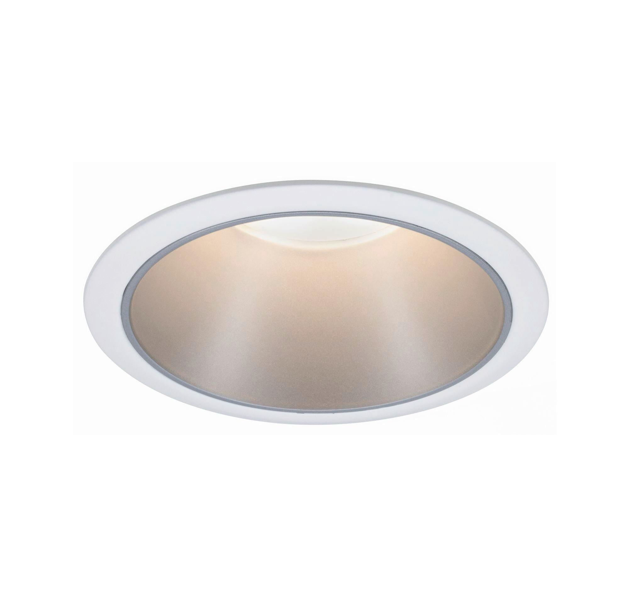 Einbauspot Ø 8,8 cm Weiß/Silberfarben dimmbar - Design (8,8cm) - Paulmann
