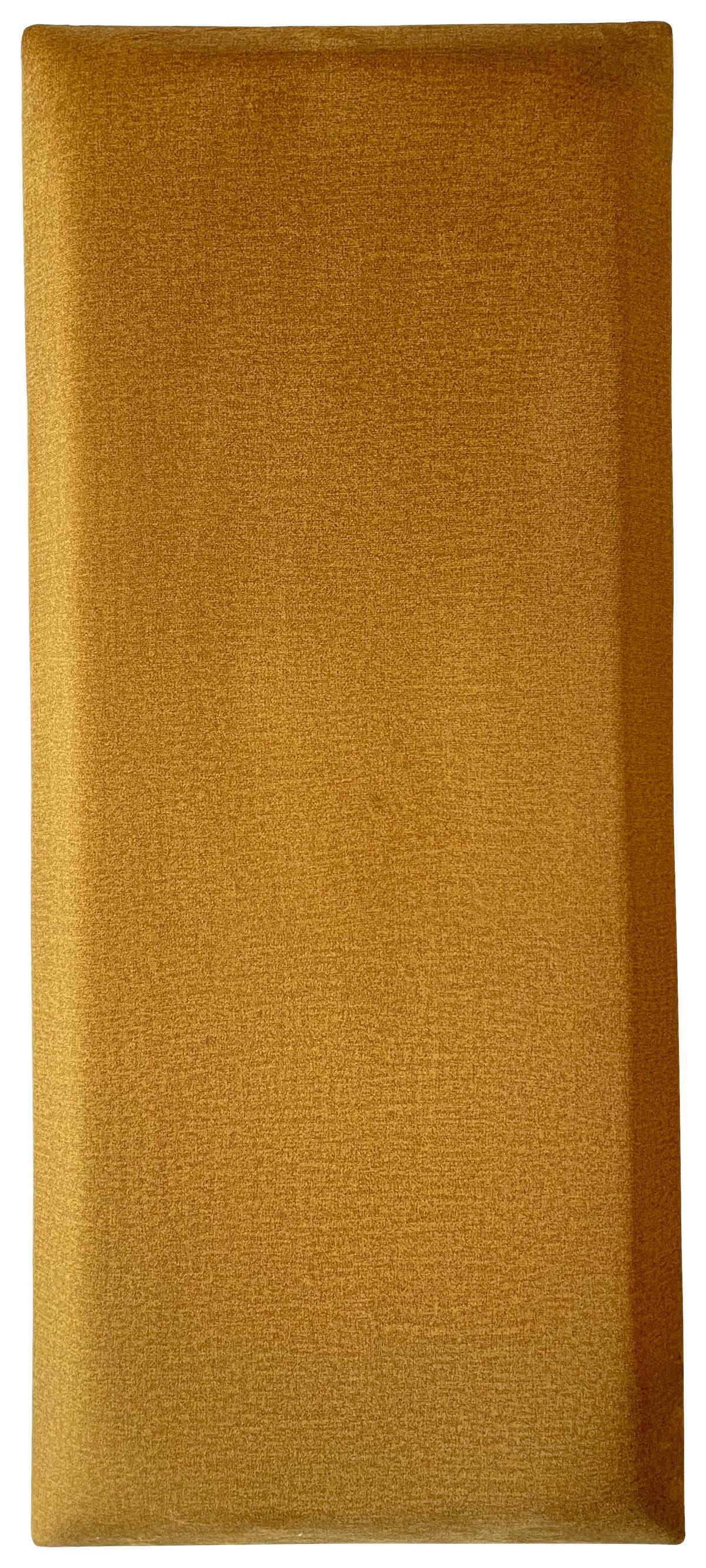 čalúnený panel 2ks, 70x30cm obdĺžnik, medová - medová, Basics, textil (70/30/4cm) - MID.YOU