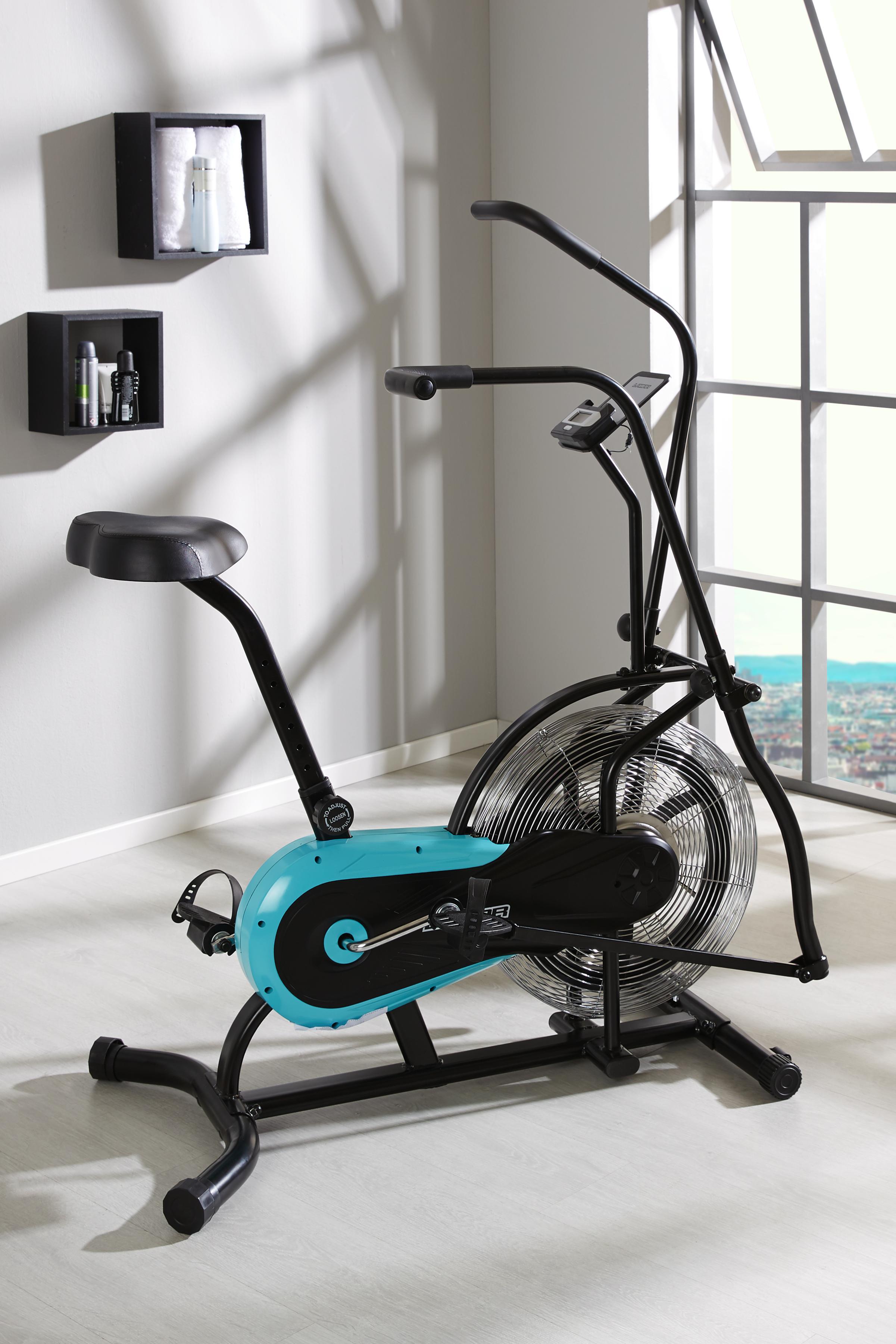 Heimtrainer Air Bike Lht 500 - Silberfarben/Schwarz, Kunststoff/Metall (111/61/136cm)