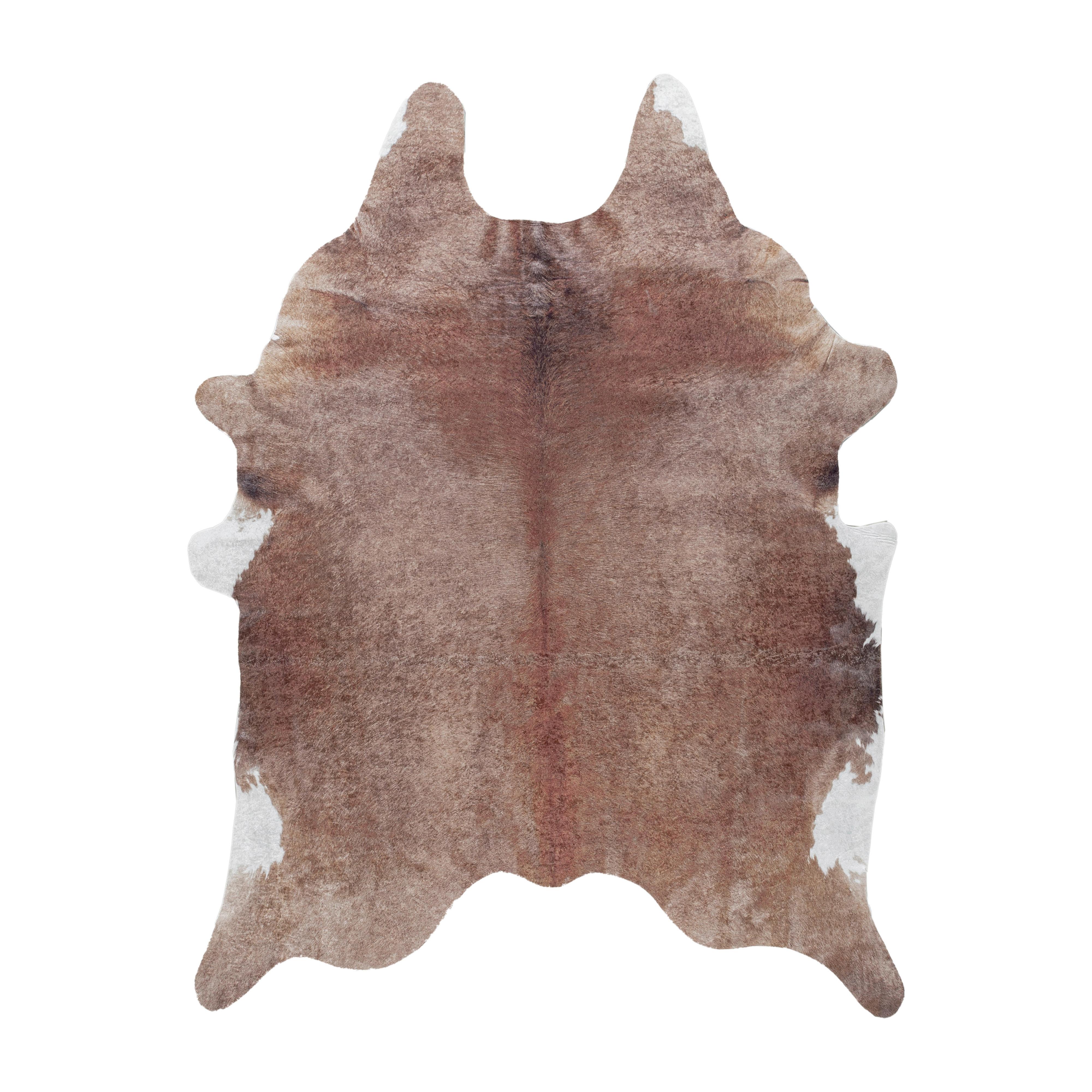 Fellteppich Etosha - Braun/Weiß, Design, Textil (150/200cm) - Novel