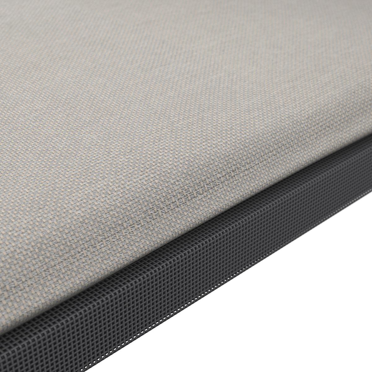 Sada záhradných kresiel BENICIO - čierna/sivá, Modern, kov/textil (56/80/64cm) - Bessagi Garden