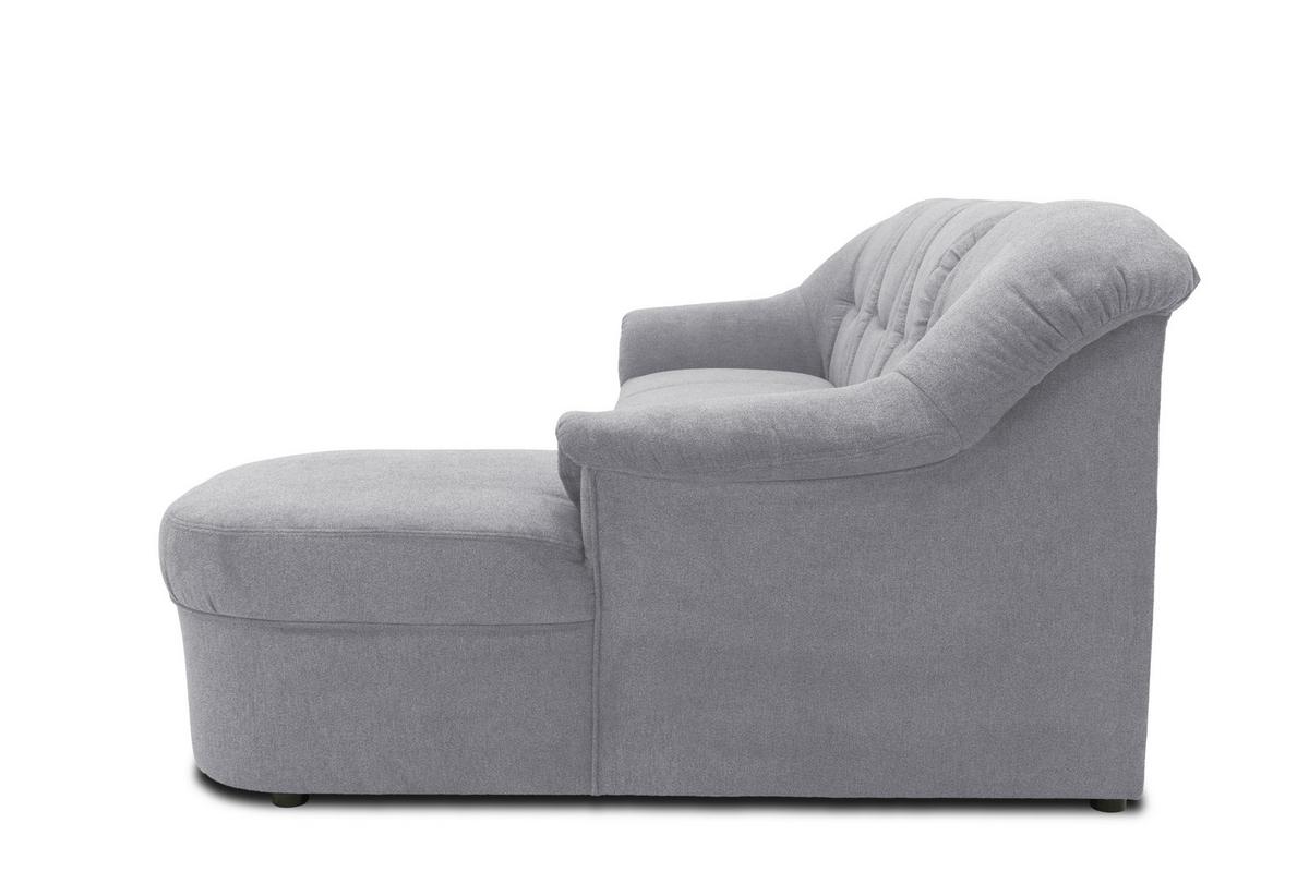 Ecksofa m. Schlaffunktion Sarafina Dunkelgrau 232x146 cm - Dunkelgrau/Schwarz, KONVENTIONELL, Textil (232/146cm) - MID.YOU