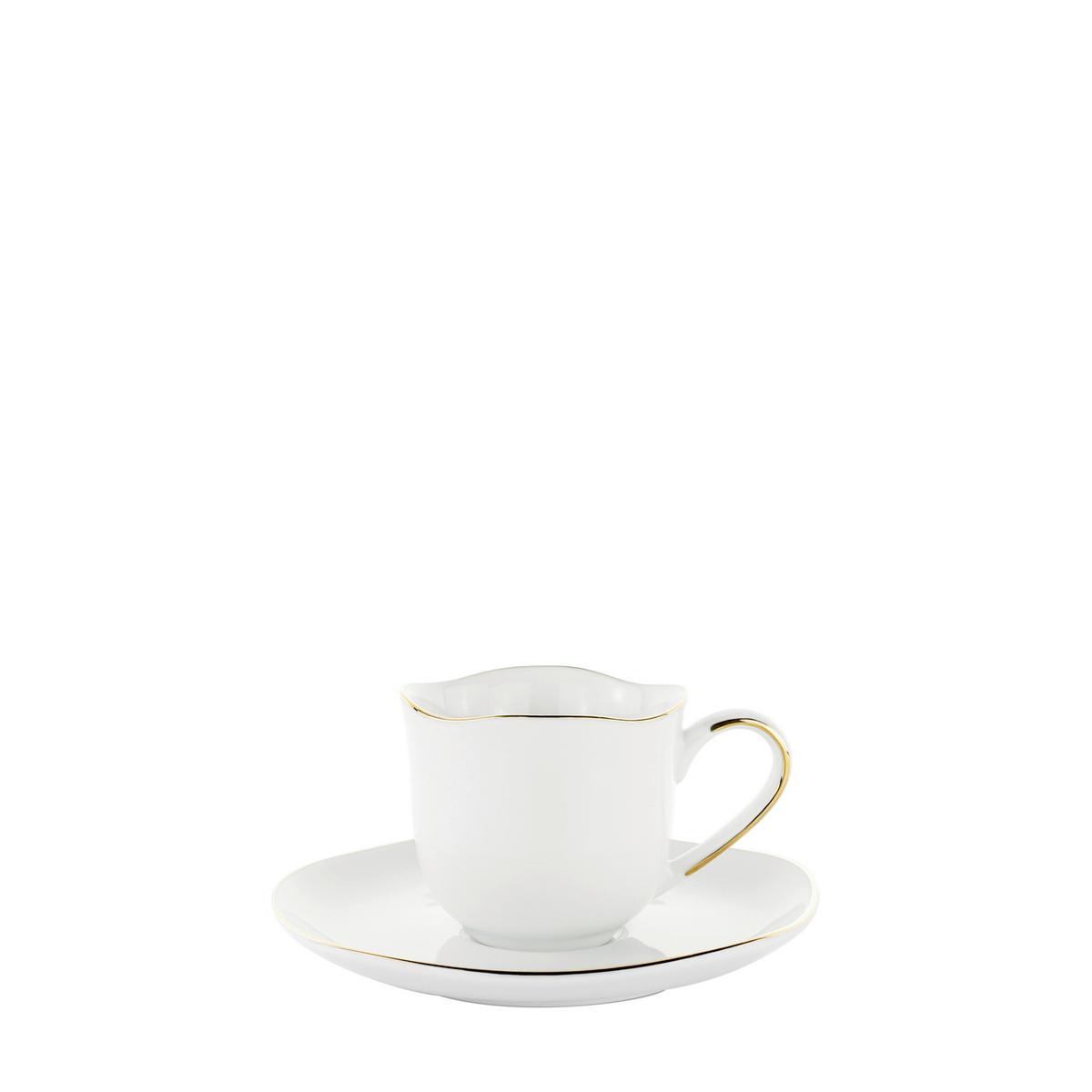 ŠÁLKA NA ESPRESSO S TANIERIKO ONIX - biela, Modern, keramika - Mömax