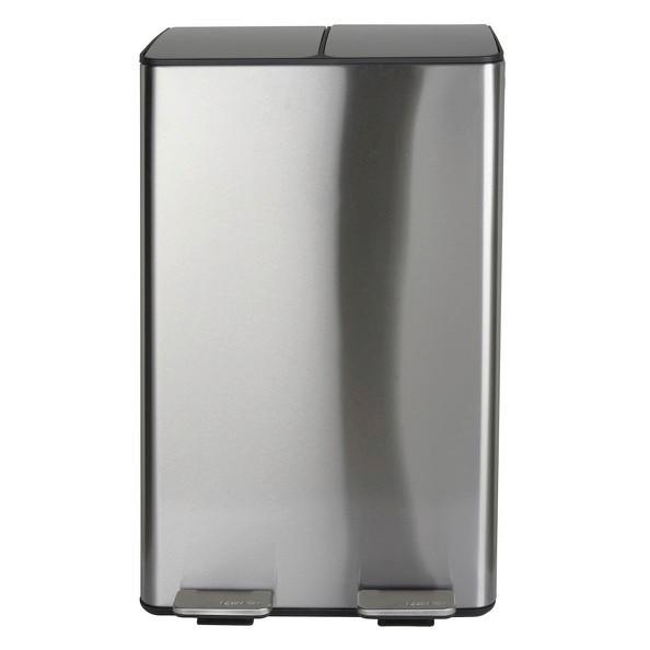 Treteimer Aliya 60l Silber Metall Lbh: 45x30x71