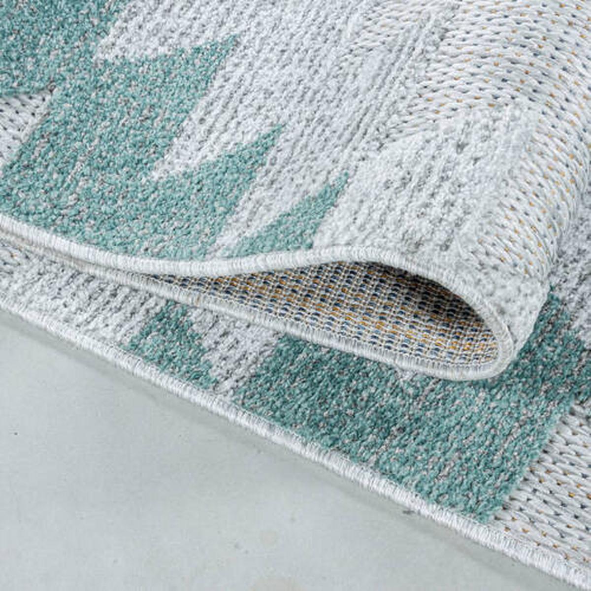 Flachwebteppich Bahama - Blau, Design, Textil (200/290cm) - Novel