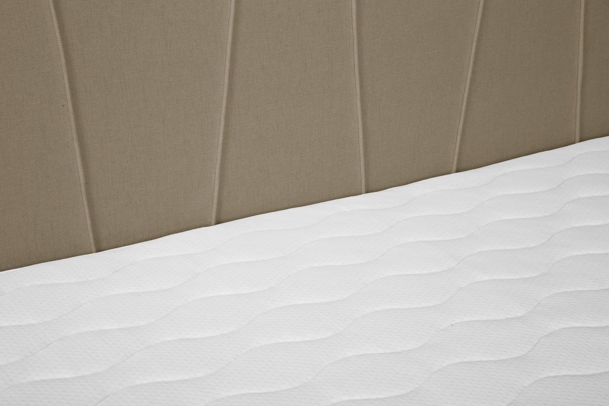 Boxspringbett Wels 140x200 cm Braun inkl. Topper - Schwarz/Braun, MODERN, Textil (140/200cm) - MID.YOU