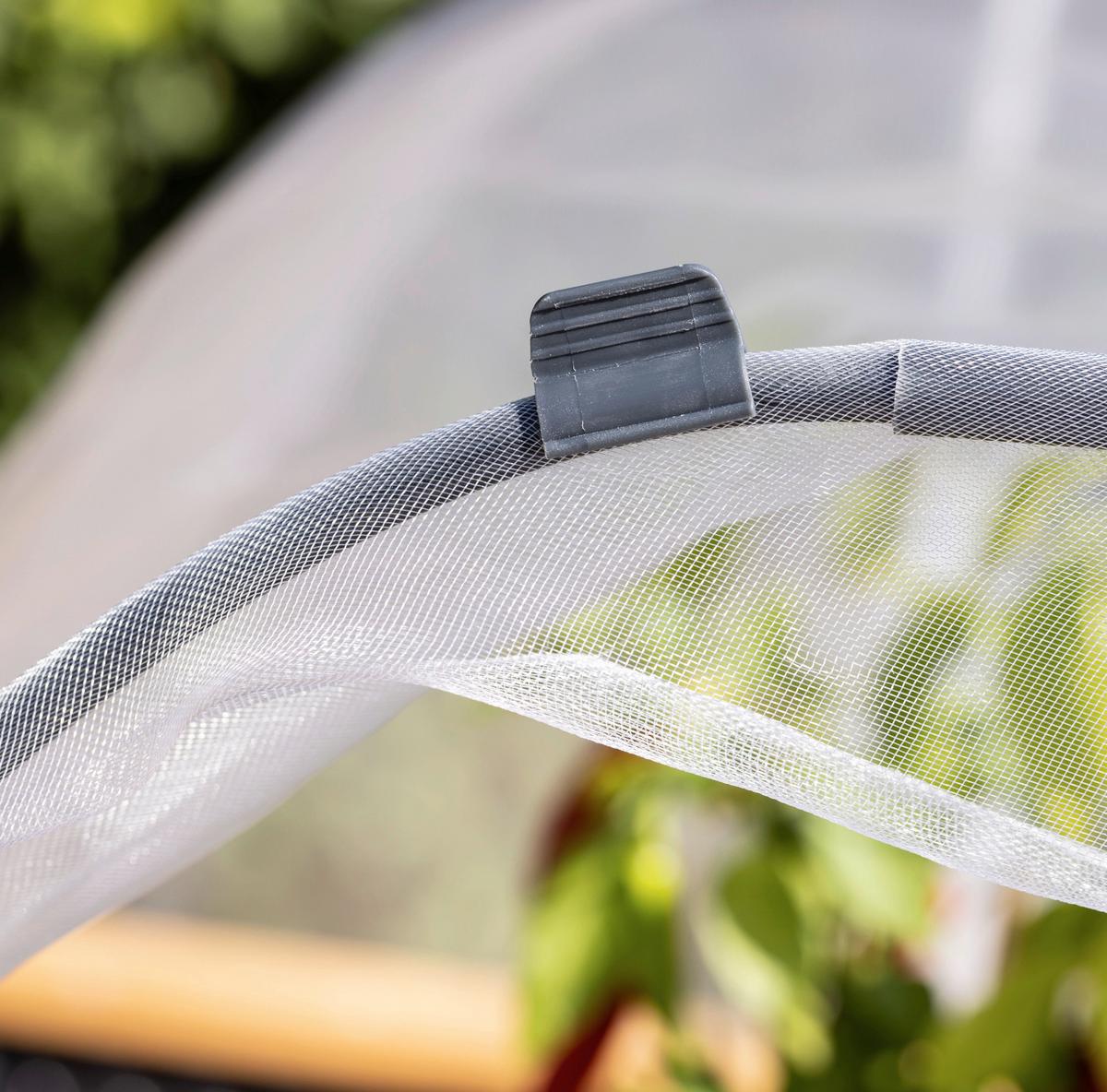 Hochbeet Tunnelbogen Weiß/transparent - Transparent/Weiß, Basics, Kunststoff (400/200cm)