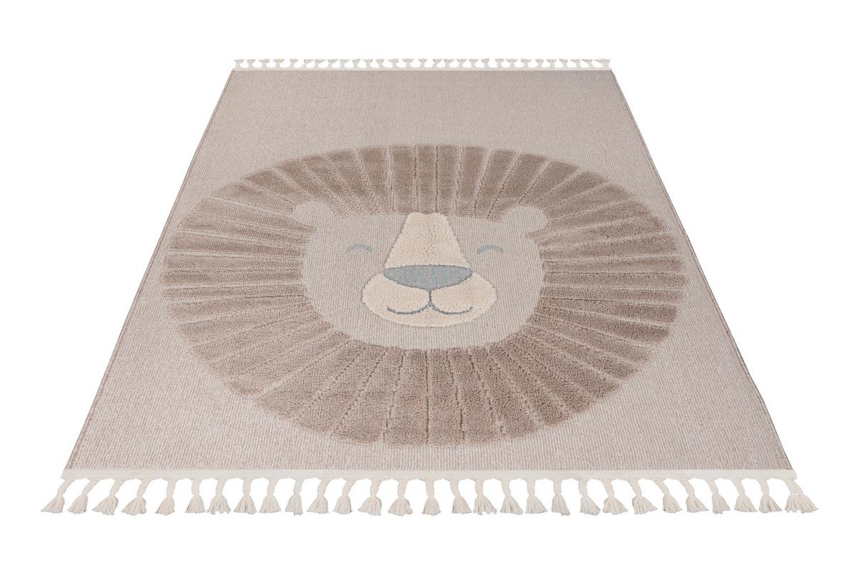 Flachwebteppich 120x170cm My Fano 399 Lion 120x170 - Multicolor/Orange, Basics, Textil (120/170cm) - Obsession