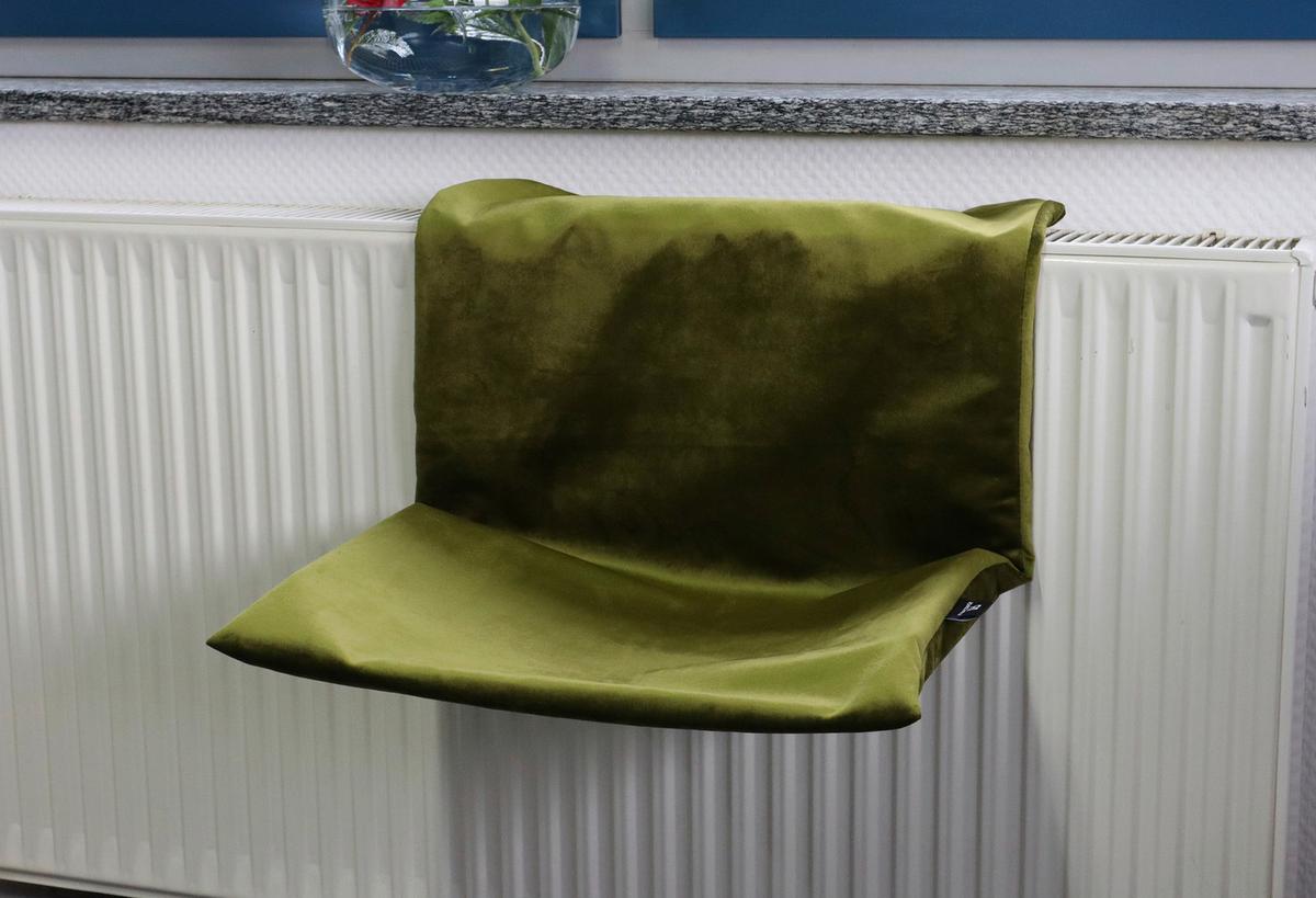 Haustierkissen Bello Olivgrün L: 47 cm - Olivgrün, Textil/Metall (47/30/30cm)