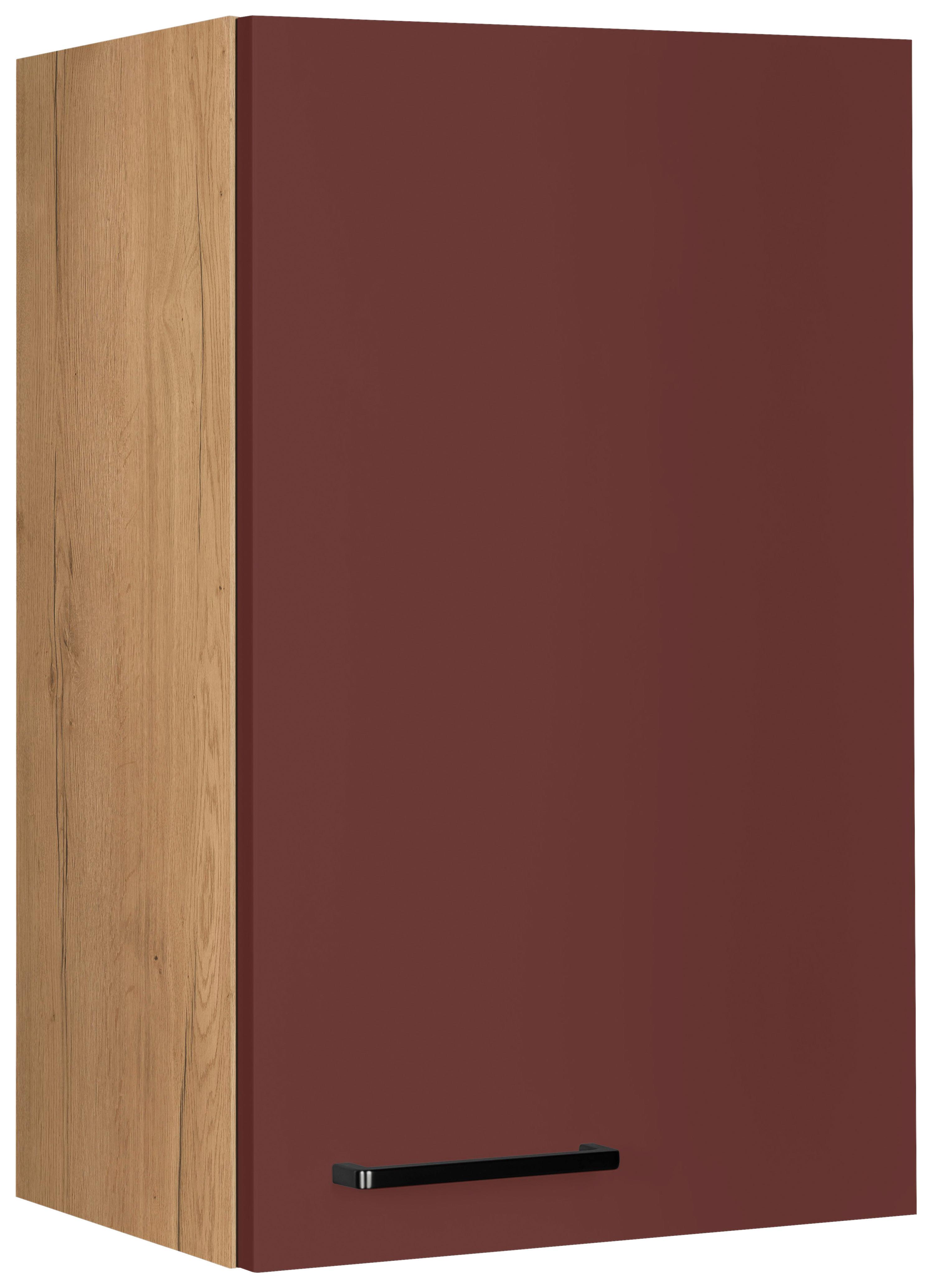 Küchenoberschrank Easytouch - Eichefarben/Rot, MODERN, Holzwerkstoff (45/72/35cm) - Nobilia