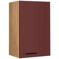Küchenoberschrank Easytouch - Eichefarben/Rot, MODERN, Holzwerkstoff (45/72/35cm) - Nobilia