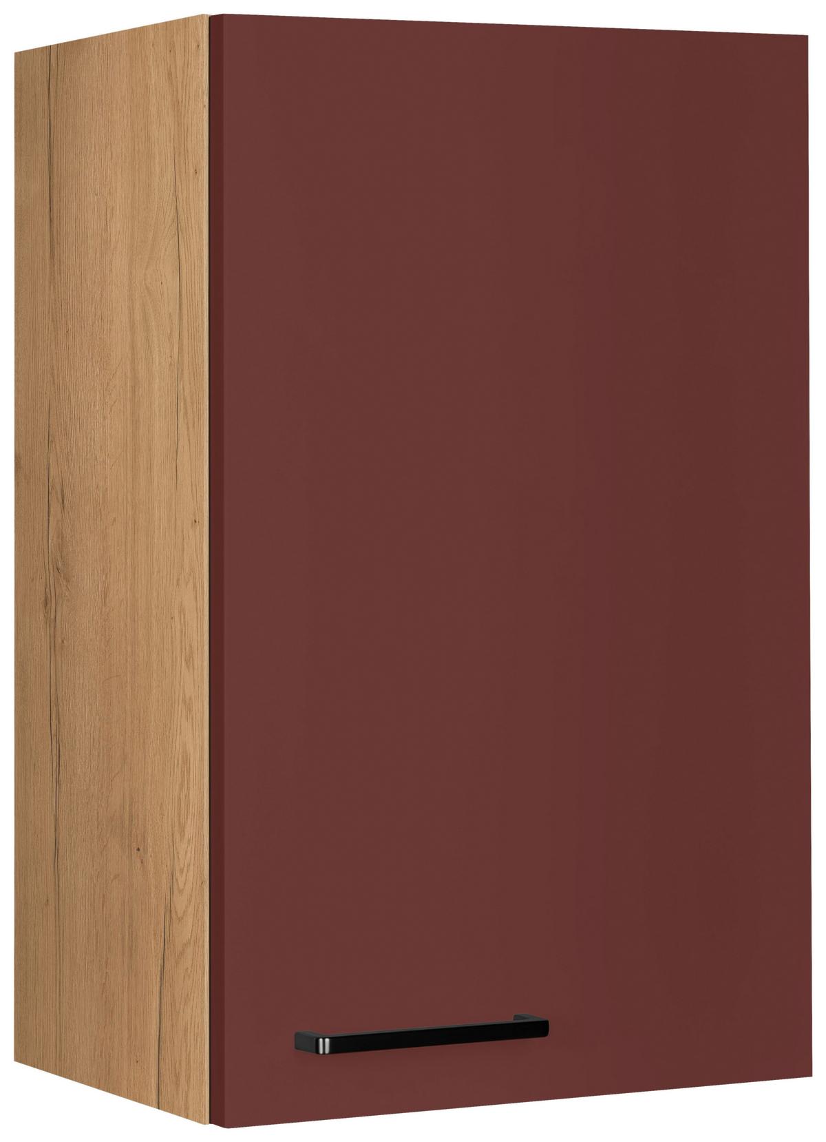 Küchenoberschrank Easytouch - Eichefarben/Rot, MODERN, Holzwerkstoff (45/72/35cm) - Nobilia