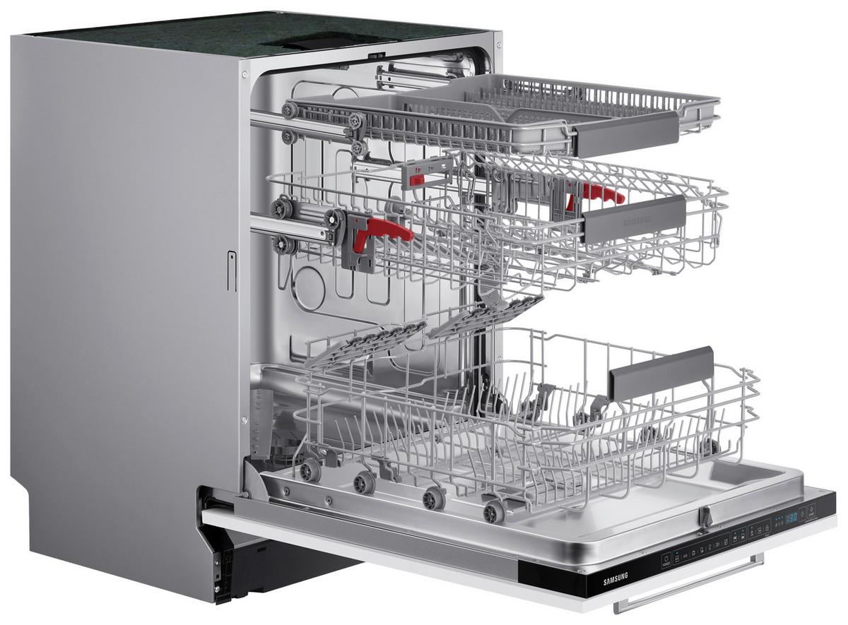 Geschirrspüler Weiß B: 59,8 cm - Weiß, Basics, Glas/Kunststoff (59,8/81,5/55cm) - Samsung
