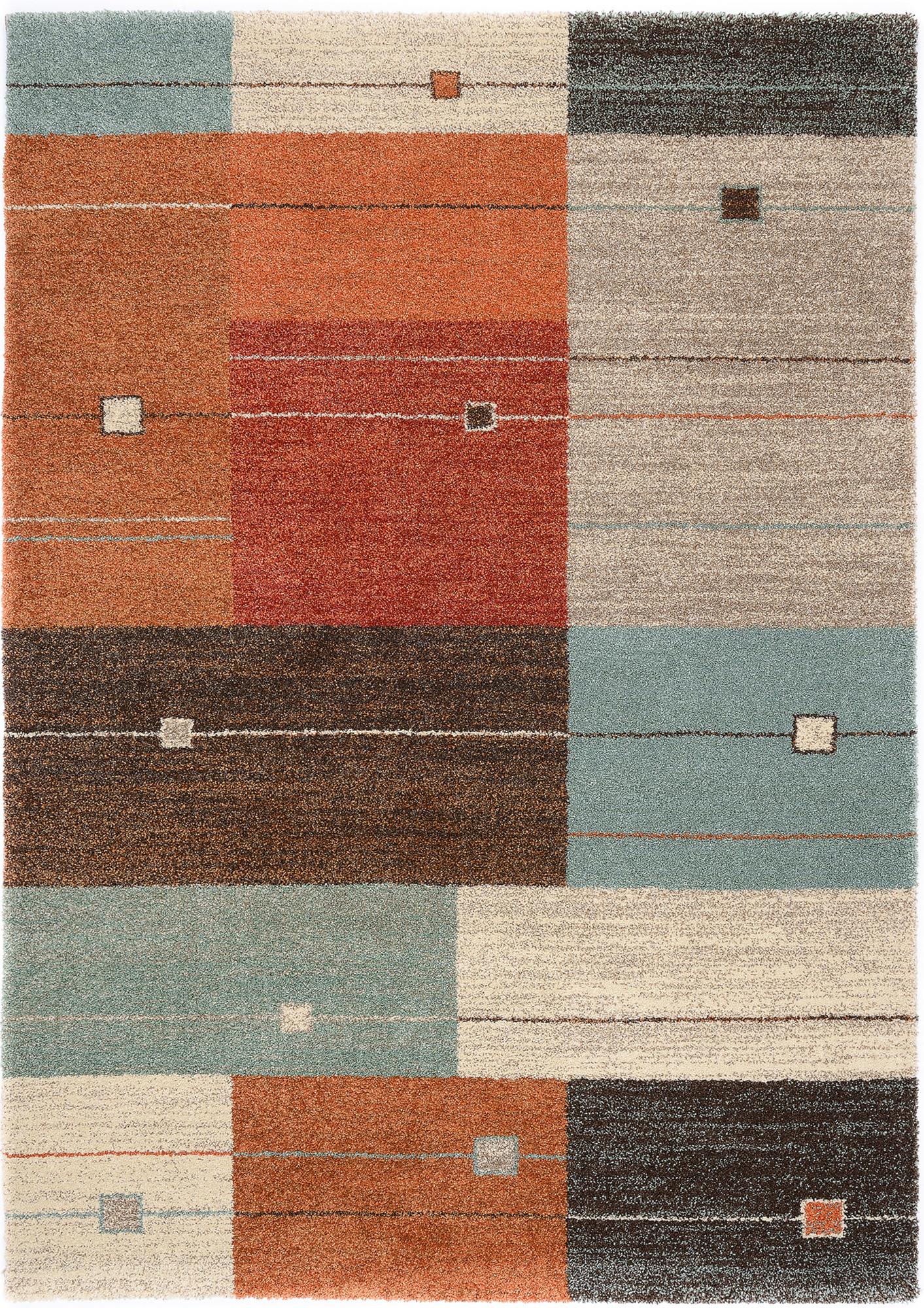 Teppich Läufer Terra Cotta Palazzo Alto 80x250 cm - Terracotta, Design, Textil (80/250cm) - Novel