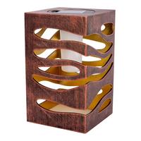 SOLARLEUCHTE 5327258 HILDA - Hellbraun/Graubraun, Natur, Kunststoff (12.3/12.3/20cm) - Näve