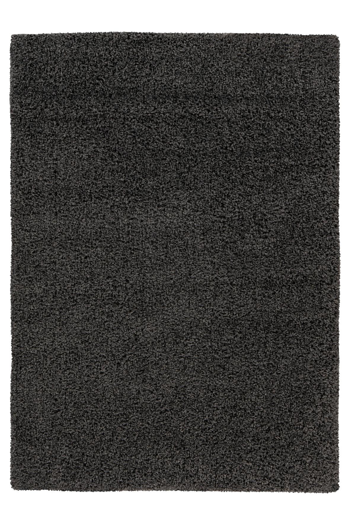 Hochflorteppich My Twist 215 - Anthrazit, Basics, Textil (80/150cm) - Obsession