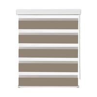 Duoroleta Thomas, 140/160cm, šedohnědá - šedohnědá, textil/plast (140/160cm) - Premium Living