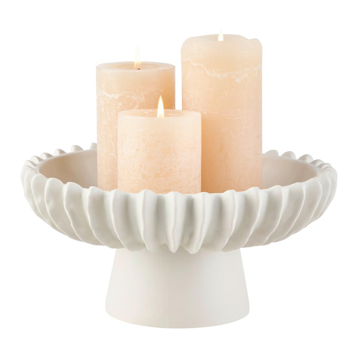 Dekoračná miska FELINE - biela, Konventionell, keramika (26/13,5cm) - Mömax