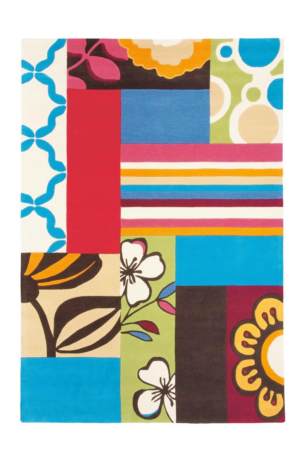 Webteppich Mutlicolor Joy 140x200 cm - Multicolor, Basics, Textil (140/200cm) - Kayoom