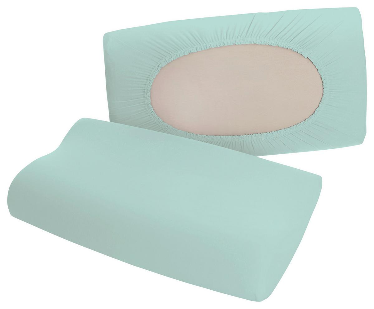 Polsterbezug Pure Flexible - Petrol, Basics, Textil (40-70/40-90cm) - Schlafgut