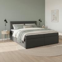 Boxspringová posteľ LUCY 180x200, tmavosivá - tmavosivá, Modern, drevo/kompozitné drevo (180/200cm) - Bessagi Home