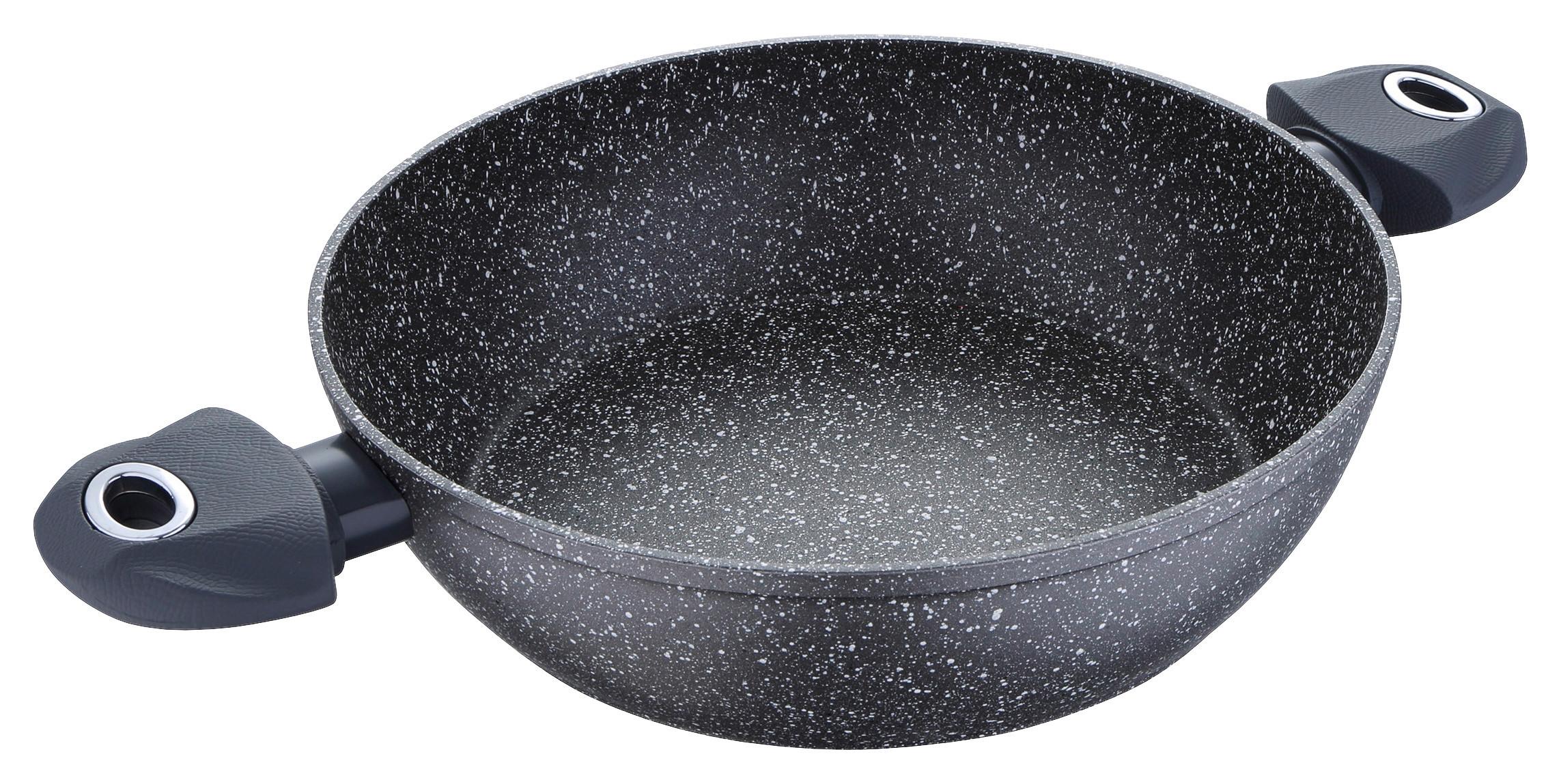 Schmortopf 2,5 L Metall Kunststoff Kratzfest - Grau, Basics, Kunststoff/Metall (26cm)