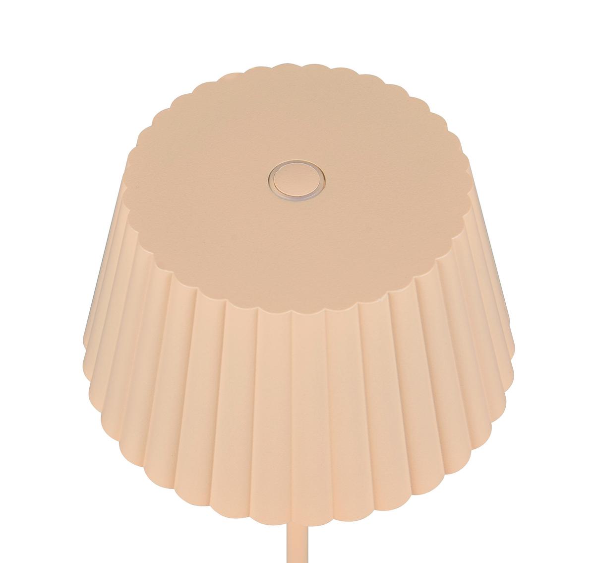 LED-Stehleuchte Suarez Sandfarben D: 13,5 cm - Sandfarben, Design, Metall (13,5/123cm)