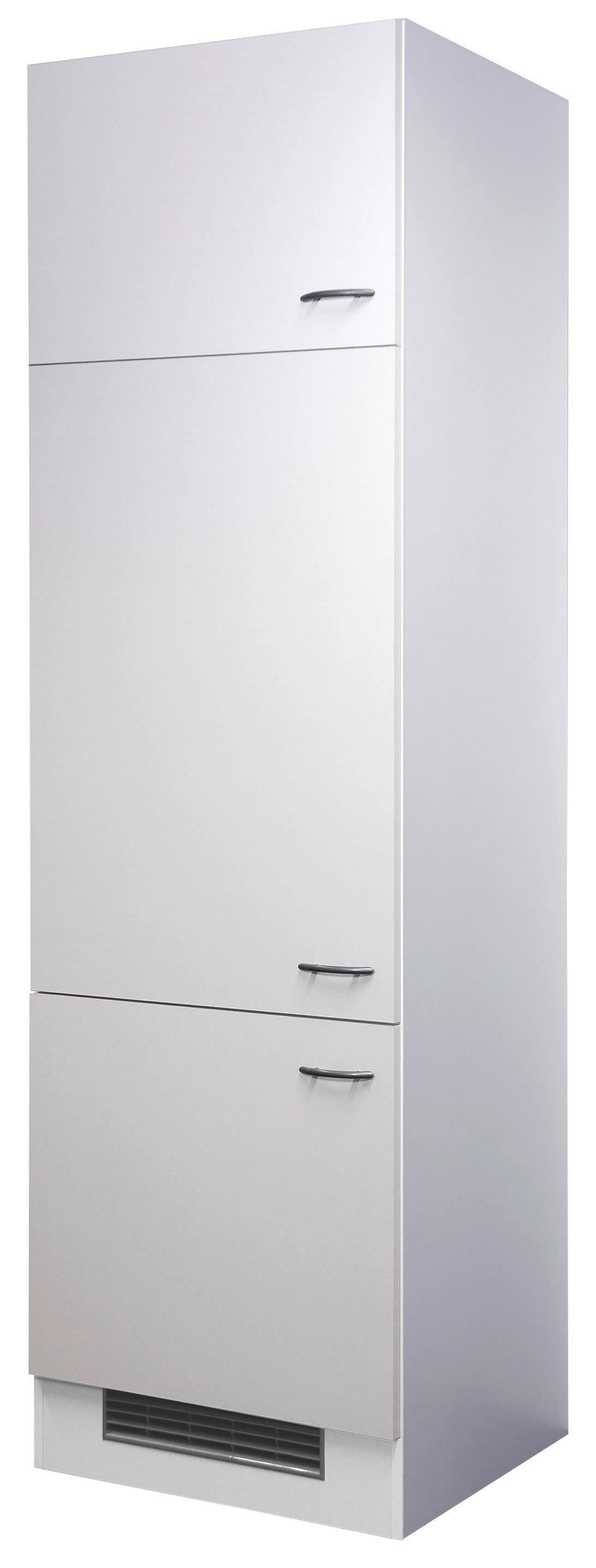Kühlschrank-Umbauschrank Wito B: 60 cm Weiß - Weiß, MODERN, Holzwerkstoff (60/200/57cm) - FlexWell