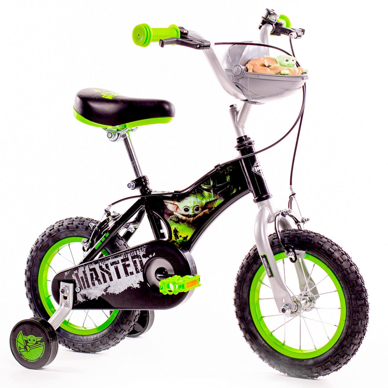Kinderfahrrad mit Stützrädern Huffy Star Wars 12 - Schwarz/Grün, Basics, Metall (54/84,5/73,5cm)